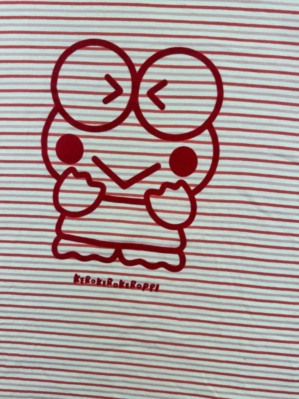 Hello Kitty and Friends T Shirt Striped Sz S Kerokerokeroppi Short Sleeve - Picture 2 of 9